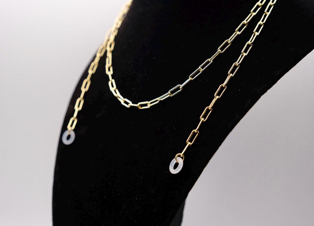 14K Gold Earplug Necklace